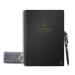 Rocketbook Everyday Planner - Smart Reusable Notebook - Black - Letter Size Eco-Friendly Notebook (6 x 8.8 ) - 48 Page 8 Page Types - Includes 1 Pen and Microfiber Cloth