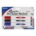 BAZIC Dry Erase Marker Assorted Color Chisel Tip Whiteboard Pen Marcador Low Odor Markers White Board Pens (3/Pack) 24-Packs