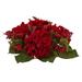 Nearly Natural Hydrangea & Berry Artificial Flower Candelabrum Red