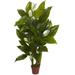 Nearly Natural 4.5 Spathiphyllum Artificial Plant (Real Touch) Green