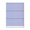 Zapco High-Security Check Paper Blue w Complex Background Pattern 8-1/2 x 11 Microperfed with 3-Up Checks 12 Security Features - PACK OF 100 SHEETS