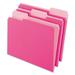 Interior File Folders 1/3-Cut Tabs: Assorted Letter Size Pink 100/Box | Bundle of 2 Boxes