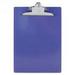 2Pc Saunders Recycled Plastic Clipboards 1 Capacity Holds 8-1/2w x 12h Purple