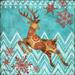 Ice Reindeer Dance II Poster Print by Paul Brent (12 x 12)