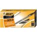 BIC Cristal Bold Ballpoint 1.6 mm Translucent Smoked Barrel Black Pack of 24 Pens