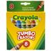 Crayola Crayons Jumbo Size 8 Colors Per Box Set Of 6 Boxes