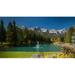 Pond in Canmore Golf Course Mount Rundle Cascade Mountain Canmore Alberta Canada Poster Print (7 x 12)