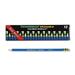 2PK Ticonderoga Erasable Colored Pencils 2.6 mm 2B (#1) Blue Lead Blue Barrel Dozen (14209)