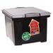 Stx Portable File Tote w/Locking Handle Storage Box Letter/Legal Black