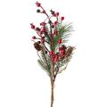 Factory Direct Craft Artificial Pine and Berry Sprays | Set of 4