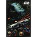 Star Wars: Saga - Space Battle Wall Poster 22.375 x 34 Framed