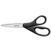 Design Line Straight Stainless Steel Scissors 8 Long 3.13 Cut Length Black Straight Handle | Bundle of 2 Each