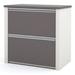 Bestar Connexion 31W 2 Drawer Lateral File Cabinet in slate & sandstone