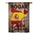 Ornament Collection - Country Spain Hogar Dulce Hogar Flags of the World - Everyday Nationality Impressions Decorative Vertical House Flag 28 x 40 Printed In USA