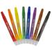 RAM-PRO Mini Twistable Crayons Set - Kit Includes 8 Colors: Red Orange Yellow Green Blue Purple Brown & Black (8-Pack)