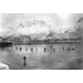 Alaska: Ice Skaters C1905. /Npeople Ice Skating On Ice That Has Formed Along The Shore Of The Harbor At Valdez Alaska. Photograph C1905. Poster Print by (18 x 24)