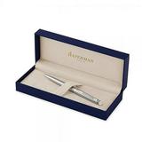 waterman hemisphere stainless steel ballpoint pen with medium blue refill (s0920470)