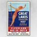 HomeRoots 9 x 12 in. Great Lakes 1937 Vintage Travel Poster Multi Color Wall Art