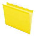 Pendaflex 42624 Colored Reinforced Hanging Folders 1/5 Tab Letter Yellow 25/Box