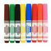 Emraw 8 Color Broad Line Mini Watercolor Markers Fine Tip Dry Erase Marker Erasable Whiteboard Marker Pens Chisel Tips Assorted Colors Comfortable Grip White Board Pens (Pack of 2)