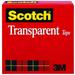 Scotch 600 Transparent Tape Premium 1/2 Inch By 72 Yards Each