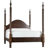 MacKenzie-Dow English Pub Solid Wood Four Poster Standard Bed Wood in Brown/Red | 84 H x 77.5 W x 92 D in | Wayfair 1-3112_Nautilus