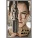 Star Wars: The Force Awakens - Rey Portrait Wall Poster 14.725 x 22.375 Framed