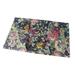 Printed Pre-Cut 100% Cotton Fat Quarters Quilting Fabric Squares (18 x 29 ) for DIY Quilting Patchwork Scrapbooking Art Craft Supplies - Navy Floral