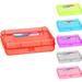 Enday Multipurpose Utility Box with Lid Plastic Pencil Case Organizer Red 24 Pack