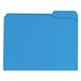 Reinforced Top-Tab File Folders 1/3-Cut Tabs: Assorted Letter Size 1 Expansion Blue 100/Box | Bundle of 2 Boxes