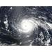 Satellite view of Hurricane Irma approaching the Leeward Islands Poster Print by Stocktrek Images (34 x 22)