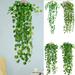 Vnanda 5Packs Artificial Hanging Plants Fake Hanging Plant Fake Ivy Vine for Wall House Room Indoor Outdoor Decoration (No Baskets)