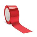 36 Rolls of Red Carton Sealing Tape 2 x 55 yds. Thickness 2 Mil. Acrylic Packaging Tape for Wrapping Packing Shipping Moving Boxes. Acrylic Emulsion Adhesive. No Weathering Yellowing.