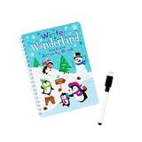 Winter Wonderland Dry Erase Activity Books with Markers Educational Party Supplies 12 Pieces