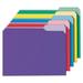 Deluxe Colored Top Tab File Folders 1/3-Cut Tabs: Assorted Letter Size Assorted Colors 100/Box | Bundle of 10 Boxes