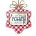 Christmas Ornament Worlds Best Tuner Certificate Award Red plaid Neonblond