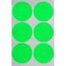 Round 2 inch Neon Green Sticker 50mm dot labels for Multi-purpose great for Jars and Storage identification Permanent Adhesive two inch Label Rounds 180 Pack Royal Green