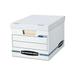 STOR/FILE Basic-Duty Storage Boxes Letter/Legal Files 12.5 x 16.25 x 10.5 White/Blue 4/Carton