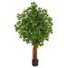 Nearly Natural 4.5ft. Super Deluxe Ficus Artificial Tree with Trunk