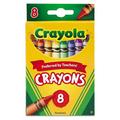 Classic Color Crayons Peggable Retail Pack Peggable Retail Pack 8 Colors/pack | Bundle of 10 Boxes