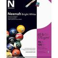 Neenah Printable Multipurpose Card Stock - Bright White - Letter - 8 1/2 x 11 - 65 lb Basis Weight - Smooth - 100 / Pack - Acid-free Lignin-free | Bundle of 10 Packs