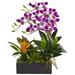 Dendrobium & Bromeliad Arrangement Purple