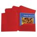 C-Line-1PK Two-Pocket Heavyweight Poly Portfolio Folder 3-Hole Punch 11 X 8.5 Red 25/Box