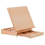 US Art Supply Sketch Master Adjustable Wood Artist Drawing & Sketching Board With Storage Drawer