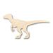 Unfinished Wood Velociraptor Shape - Kid s Room Decor - Jurassic Park - Dinosaur - Craft - up to 24 DIY 4 / 1/4