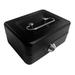 TMGONE Storage Bags Cash Box With Key Lock Double Metal Portable Cash Box And 2 Security Keys