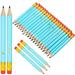 50 Pieces Baby Shower Pencils Half Pencils for Baby Shower Mini Pencils Sharpened Pencils With Erasers Golf Pencil 4 Inch Short Pencils 2 HB Pencils for School Office Game (Blue Baby Style)