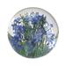 Forget-Me-Not Blue Flower Round Resin Paperweight