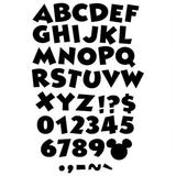 Mickey Mouse Throwback Black Deco Letters 216 Characters | Bundle of 10 Packs