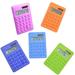 SagaSave Mini Pocket Calculator 8 Digits Display with Button Cell Plastic Portable for Schools Homes Kids